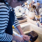 Patricia Shone in her studio 2018